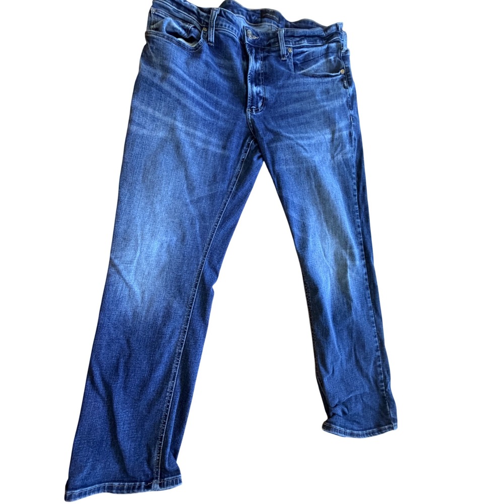 Silver Jeans Co Allan Jeans Mens W38 L30 Blue Denim Straight Leg Cotton Blend